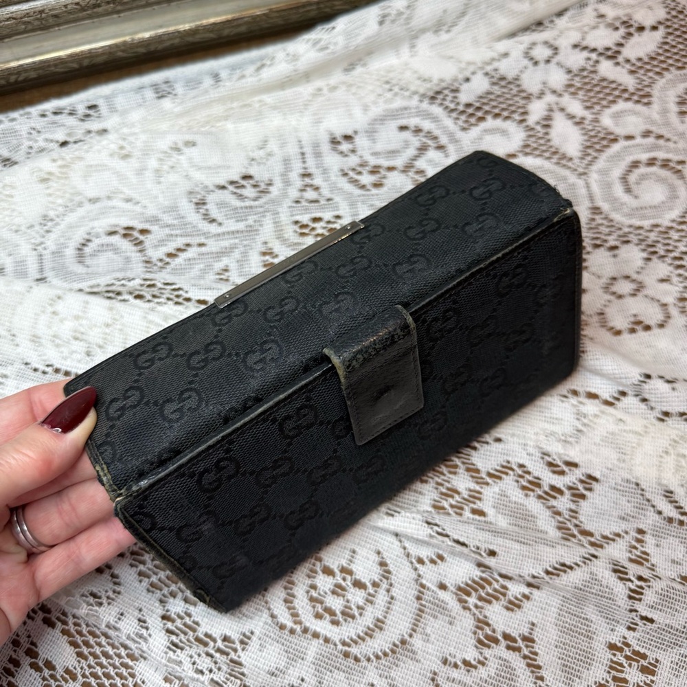 Gucci Black Monogram Wallet and Key Holder Set - Picture 9 of 12